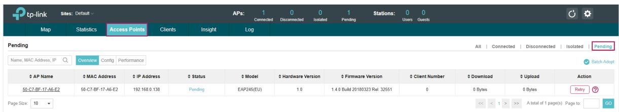 TP-LINK OMADA AC200 - Adopt the EAPs - 1