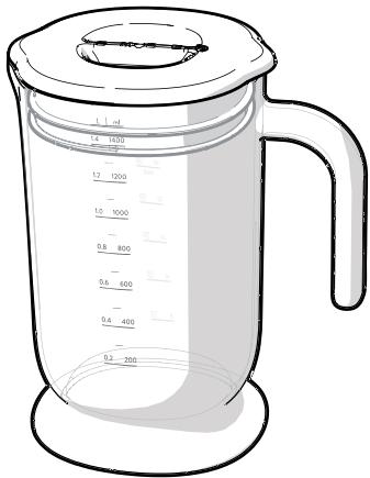 SMEG HBF02CREU - Accessoires   Bécher en Tritan™ sans BPA - 1