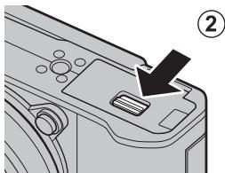FUJIFILM X-A5 - Close the battery-chamber cover. - 3