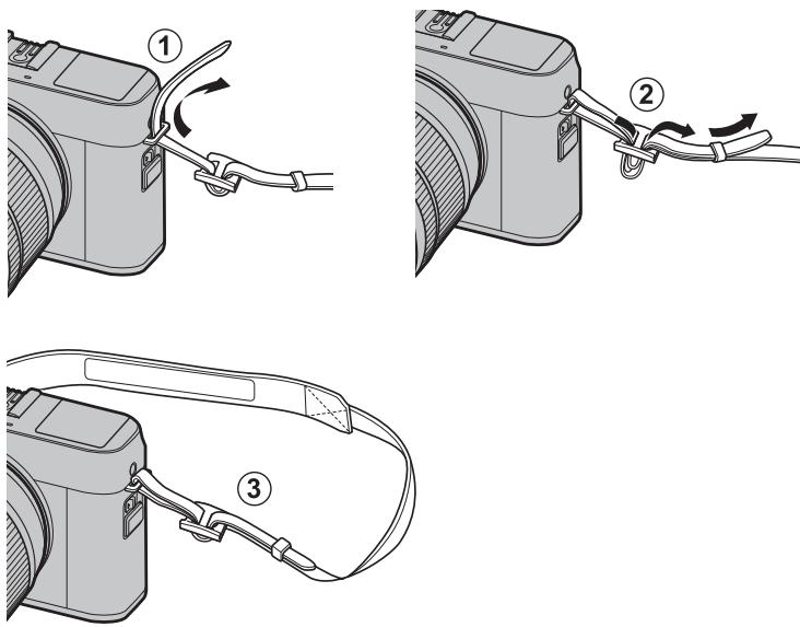 FUJIFILM X-A5 - Attaching the Shoulder Strap - 1