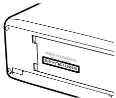 FUJIFILM X-A5 - The Printer Name (SSID) and Password - 1