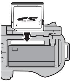 FUJIFILM X-A5 - Insert the memory card. - 2