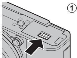 FUJIFILM X-A5 - Open the battery-chamber cover. - 2