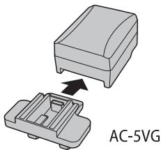 FUJIFILM X-A5 - Attach the plug adapter to the AC power adapter. - 2