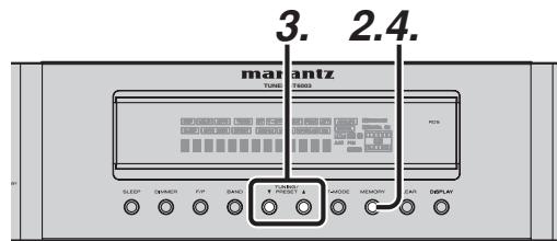 MARANTZ ST 35L - Mémoire de préréselection manuelle - 1