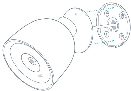 NEST NC3100 - Attach the camera - 1