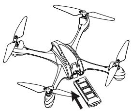 HUBSAN X4 STAR PRO (H507A) RTF - Akku einlegen - 1