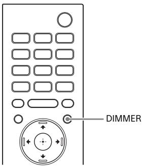 SONY HT-XF9000 - Changing the Brightness of the Indicators (DIMMER) - 1