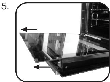 PROLINE VHP61SS  -  VHP61WH - REMOVAL AND CLEANING OF THE GLASS DOOR - 2