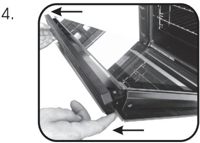 PROLINE VHP61SS  -  VHP61WH - REMOVAL AND CLEANING OF THE GLASS DOOR - 7