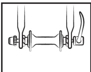 ESSENTIELB URBAN 600 - Méthode pour déterminer le bon réglage des mécanismes de blocage rapide (roue et collier de selle) - 3