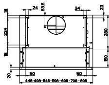 BEKO CTB 6250 XH  -  CTB 6250 X - Encombrement - 3