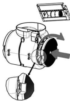 BEKO CTB 6250 XH  -  CTB 6250 X - Sustitudo de los filtros de carbón - 2