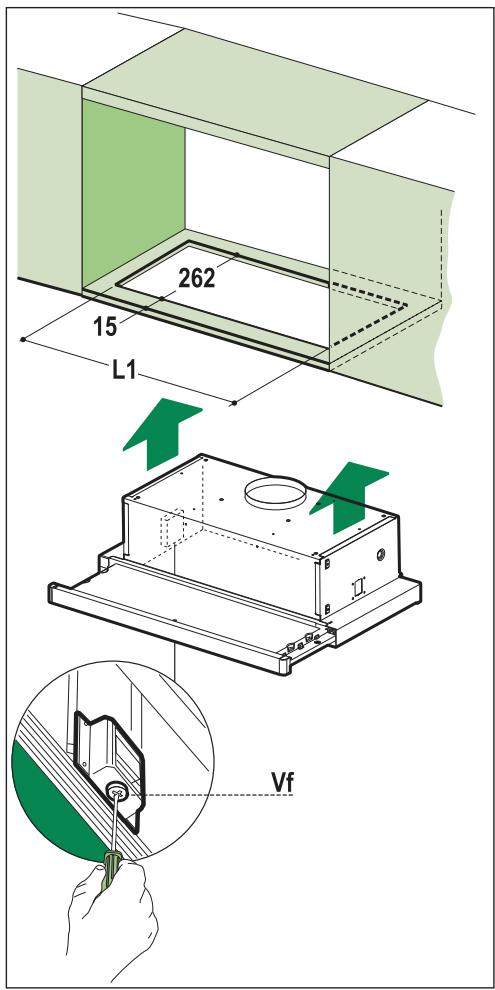BEKO CTB 6250 XH  -  CTB 6250 X - Montage avec fixation par encliquetage - 1