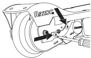 RAZOR E100 - POWERCORE E100S - Chain and Rear Wheel Replacement - 1