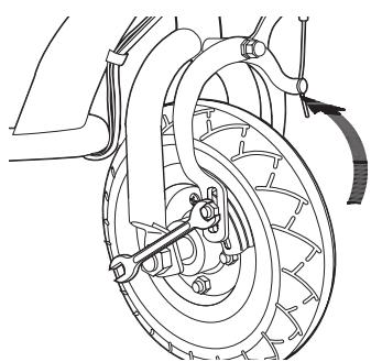 RAZOR E100 - POWERCORE E100S - □ Front Wheel Replacement - 1