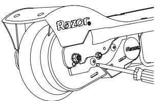 RAZOR E100 - POWERCORE E100S - Chain and Rear Wheel Replacement - 7