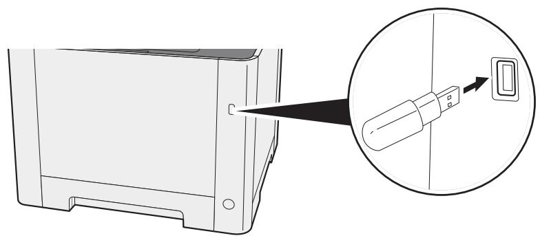 KYOCERA ECOSYS M5521CDW - Brancher la mémoire USB. - 1