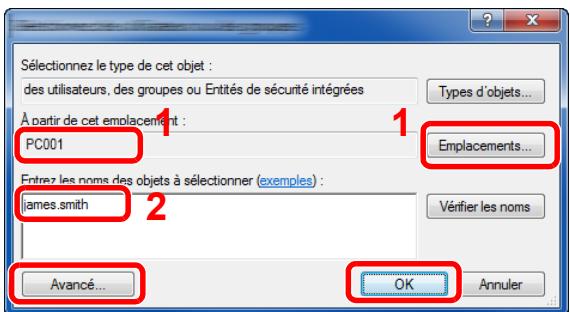 KYOCERA ECOSYS M5521CDW - Spécifier l'emplacement. - 1