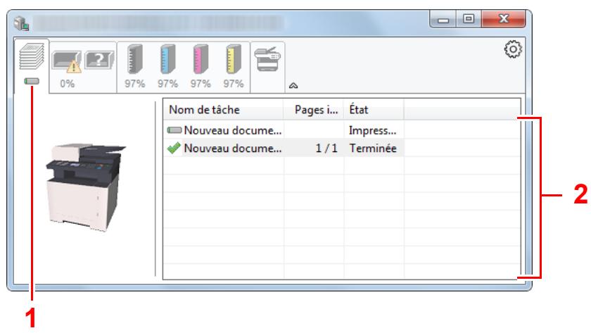 KYOCERA ECOSYS M5521CDW - Onglet progression impression - 1