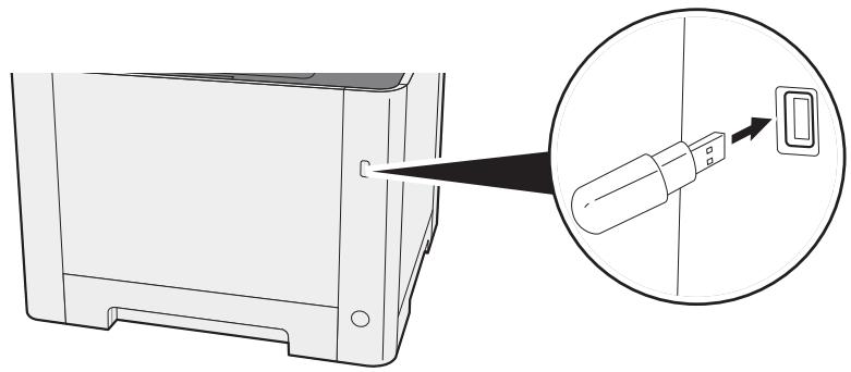 KYOCERA ECOSYS M5521CDW - Brancher la mémoire USB. - 1