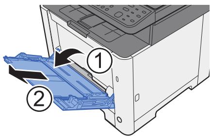KYOCERA ECOSYS M5521CDW - Pousser le by-pass. - 9