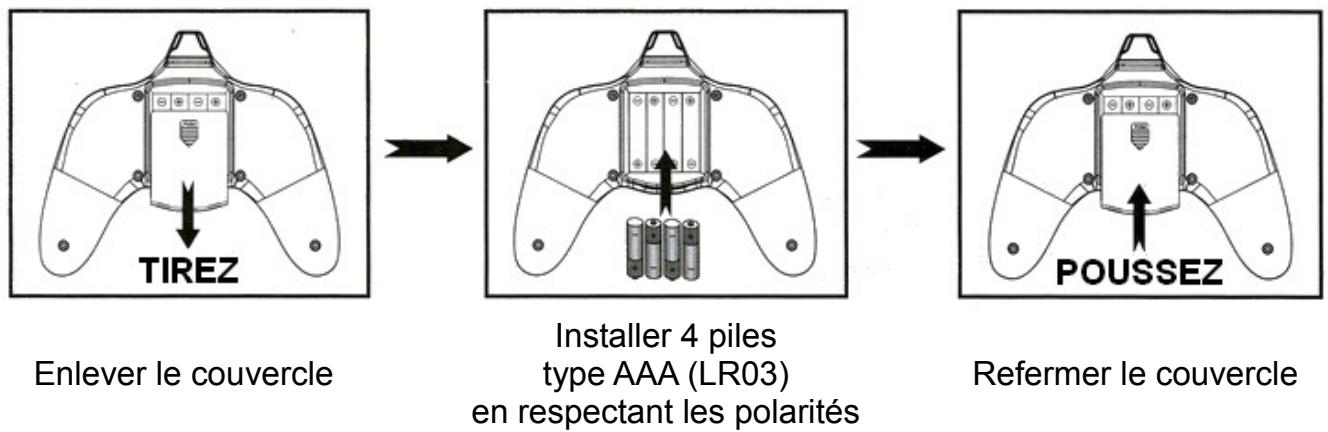 HUBSAN X4 (H107) RTF - Mise en place des piles - 1