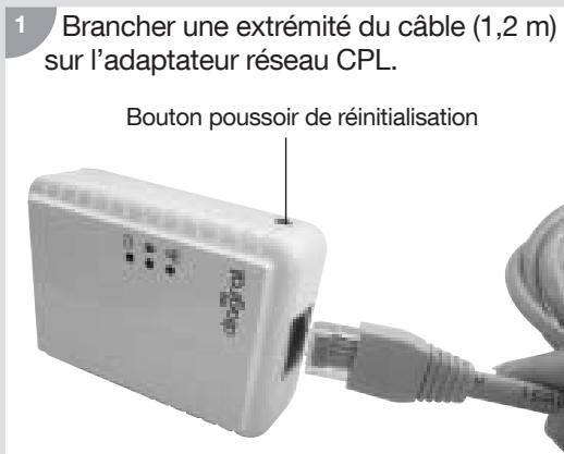 DIAGRAL DIAG01VSX - Branchement de l'adaptateur réseau CPL à la box ADSL (uniquement pour le DIAG01VSX) - 1