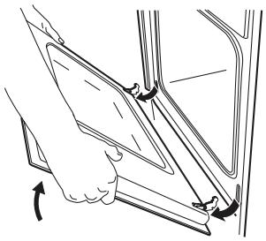 IKEA BEJUBLAD (403.319.08) - Removing the oven door and the glass panels - 3