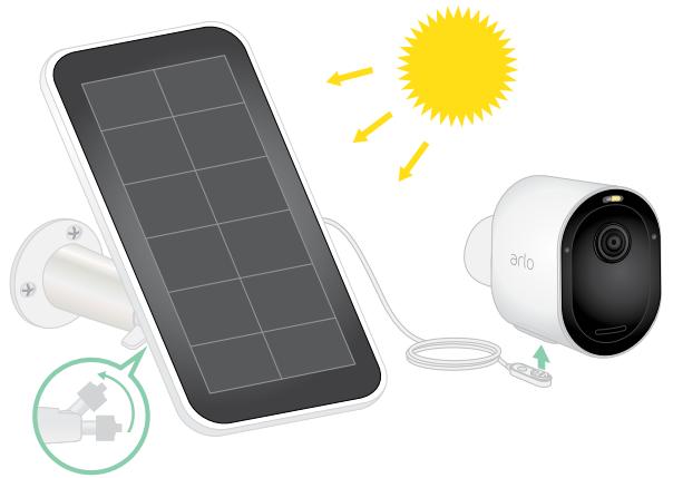 ARLO PRO 3 VMS4340P - Connect your camera to the Arlo solar panel (sold separately) - 1