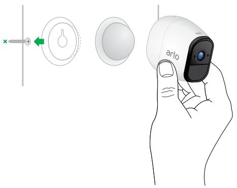 ARLO PRO VMC4030 - To mount your camera to the wall: - 1
