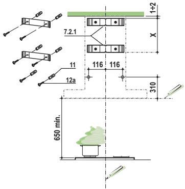 FRANKE 668020 - Wall drilling and bracket fixing - 1