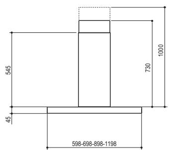 FRANKE FDF12354XS - Dimensions - 1