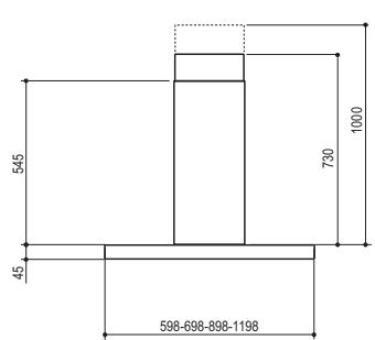 FRANKE FDF12354XS - Boyutlar - 1