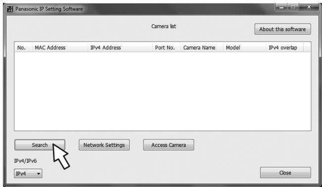 PANASONIC AW-HN38H - Click the [Search] button. - 1