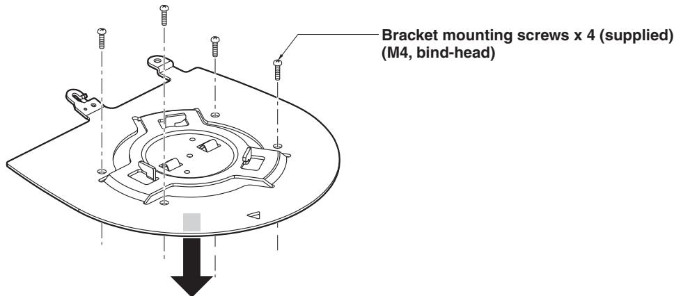 PANASONIC AW-HN38H - Mount the mount bracket onto the installation surface. - 1