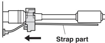 PANASONIC AW-HN38H - - How to secure the AC adaptor cable - 3