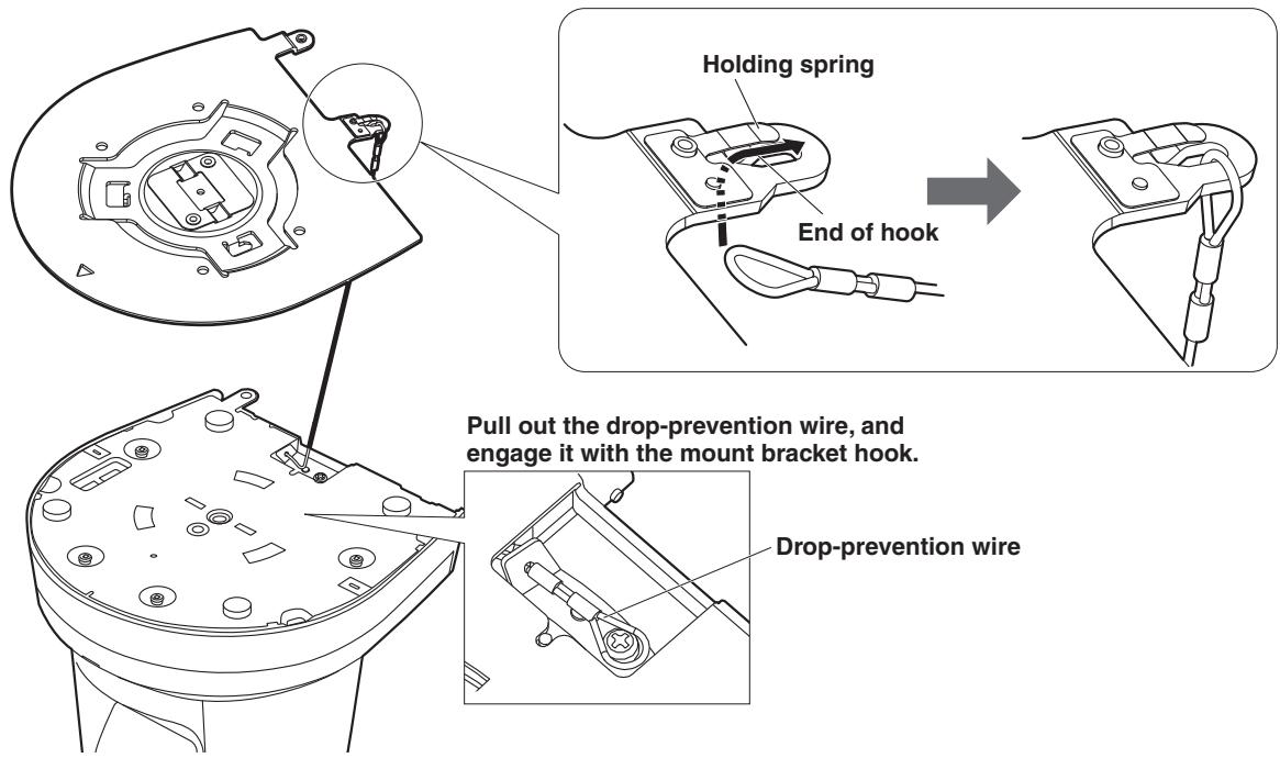 PANASONIC AW-HN38H - Attach the drop-prevention wire. - 1