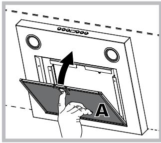 HOTPOINT HGF95AMX - Manutenzione dei filtri antigrasso (A) - 1