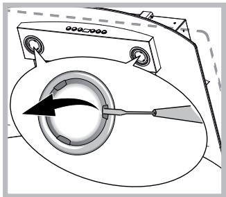 HOTPOINT HGF95AMX - Sustitución de las lámparas - 1
