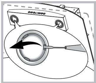 HOTPOINT HGF95AMX - De lampen verrangen - 1