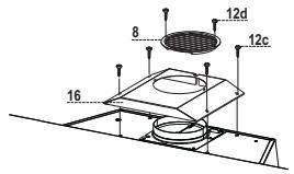 FRANKE FMA605WH - Luftaustritt bei der Umluftversion - 1