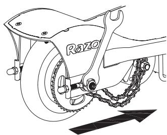 RAZOR POWERCORE E100 - Chain and Rear Tire Replacement - 3