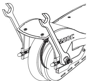 RAZOR POWERCORE E100 - Régler la chaine - 3