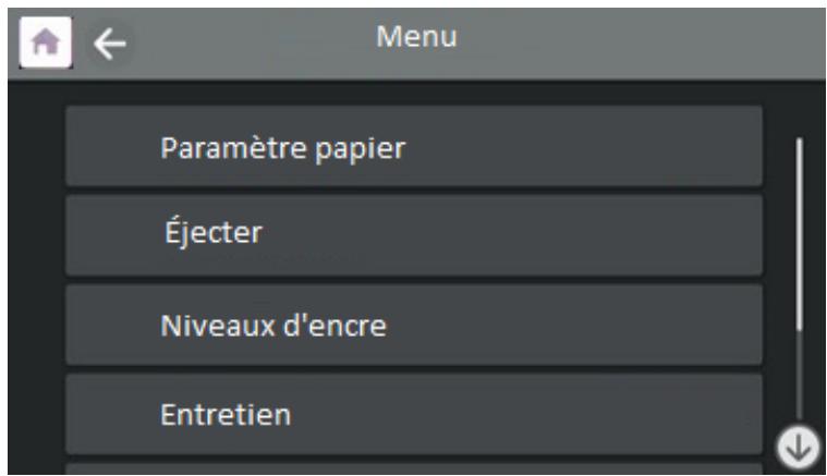 EPSON SC-P900 - Accès aux menus de l'imprimante - 1