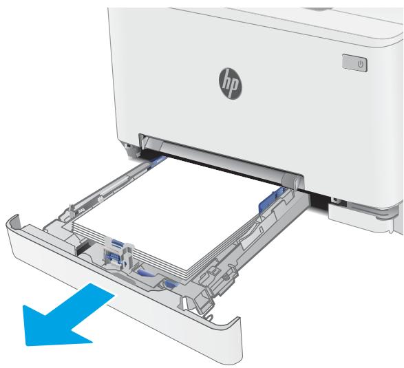 HP LASERJET PRO M283FDW - Elimination des bourrages papier dans le bac feuille à feuille (bac 1) - 1