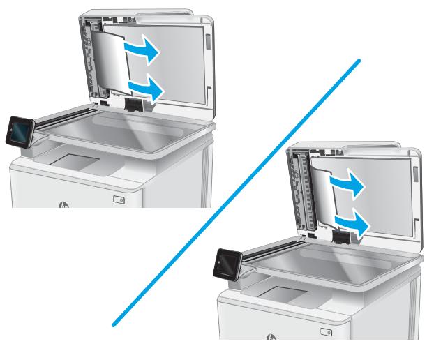 HP LASERJET PRO M283FDW - Elimination des bourrages papier dans le bac d'alimentation - 4