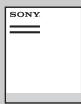 SONY XH90 - Referensmaterial (denna manual) / Sakerhetsdokumentation - 1