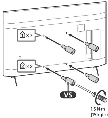 SONY XH90 - Pregatirea pentru montarea pe perete - 3