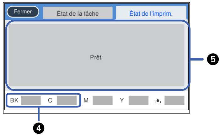 EPSON ECOTANK ET-5850 - Écran Job/Status - 2